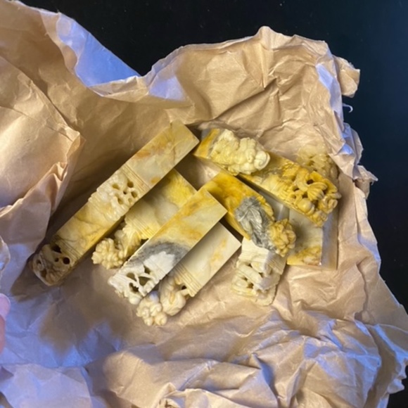 Vintage Carving Chinese Stone Seal Stamps - Picture 3 of 8